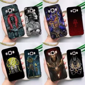 Чехол «Египет Нефертити Анубис Анк» для Samsung Galaxy J7 J5 J3 J1 A3 A5 2017 2016 J4 J6 Plus A6 A7 A8 A9 2018 задняя крышка A7 2018 - A750