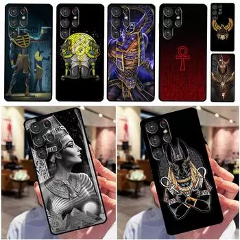 Чехол «Египет Нефертити Анубис Анк» для Samsung Galaxy S22 S21 Ultra S20 FE Note 20 Ultra S8 S9 S10 Note 10 Plus Galaxy S10