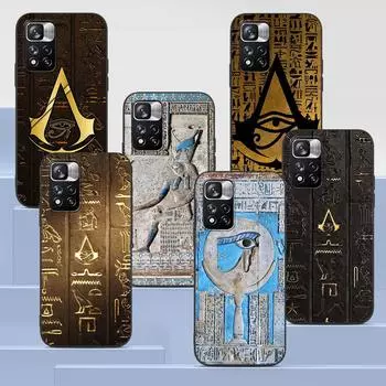 Чехол «Египет Нефертити Анубис Анкх» для Xiaomi Redmi Note 10 9S 11 9 8 11E Pro K40, черный силиконовый чехол для телефона 9C 9A 8T 7 7A 10C 9i Redmi K40