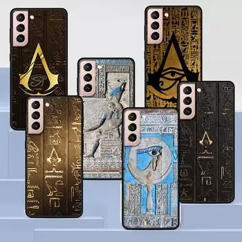 Чехол Egypt Nefertiti Anubis Ankh для Samsung Galaxy S22 Ultra, чехол для телефона S21 S20 FE S10 S9 S8 Plus S10e S7 Edge, черный силикон Samsung S22 5G