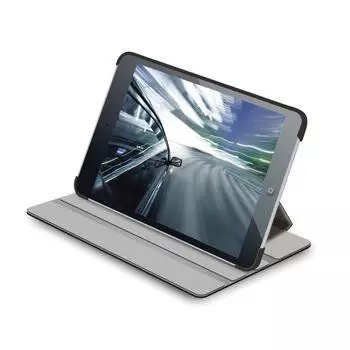 Чехол ELECOM для iPad mini 3 кожаный, 4-угольный, черный (2014) ТБ-A12SPLF2BK чёрный