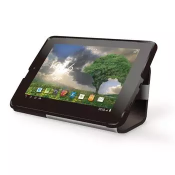 Чехол ELECOM Soft Leather для ASUS MeMO Pad ME172V с откидной подставкой и регулировкой на 2 уровня, черный TB-ASM17APLFBK чёрный