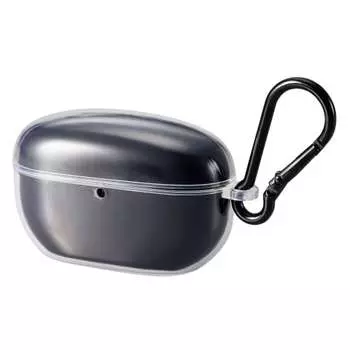 Чехол ELECOM WF-1000XM5 SONY из термополиуретана с карабином, беспроводной зарядкой, амортизацией, легким, устойчивым к царапинам, прозрачным TWS-SO231UCCR