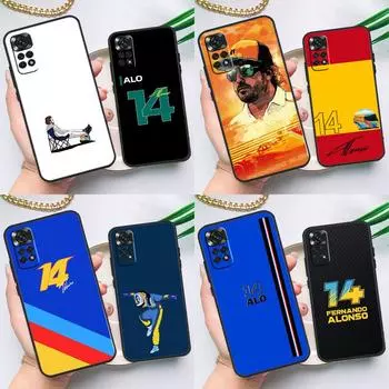 Чехол F1 Racing Fernando Alonso 14 для Xiaomi Redmi Note 10 11 Pro 8 9 12 Pro 11S 10S 9S Redmi 9 10 12C 9C 10C задняя крышка Redmi Note 11