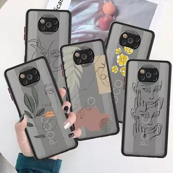Чехол Face Art для Xiaomi Mi Poco X3 NFC M3 11 10 12 9T 11T 10T Pro Note 10 Lite матовые жесткие чехлы для телефонов Xiaomi Poco X3 NFC