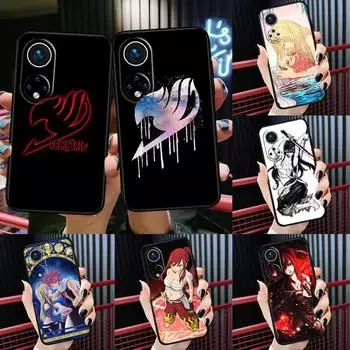 Чехол Fairy Tail Erza Natsu Lucy для Huawei P40 Lite P20 P30 Pro Nova 9 Nova 5T P Smart 2019 для Honor 50 8X 9X 10i Huawei Nova 5T