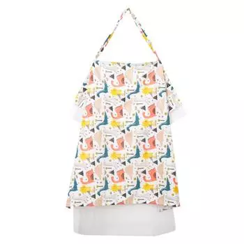 Чехол-фартук для кормления грудью, дышащее одеяло для защиты от посторонних глаз и кормления грудью с эластичными плечами