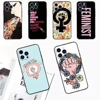 Чехол Feminist Feminism для iPhone 15 14 13 12 11 Pro Max Mini Cover X XR XS SE 8 7 14 15 Plus Аксессуары iPhone 12Pro MAX