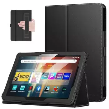 Чехол Fire HD 8 2024 12-го поколения MoKo Fire HD 8 plus Чехол Amazon Fire совместим с чехлом Auto Sleep Stand Case Business Cover ударопрочный тонкий