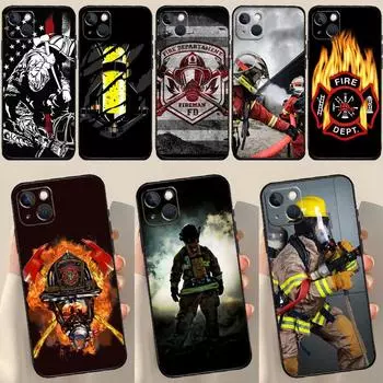 Чехол Firefighter Heroes Fireman для iPhone 12 11 13 14 15 Pro Max 12 Mini 7 8 Plus X XR XS Max SE 2020 iPhone 13 mini