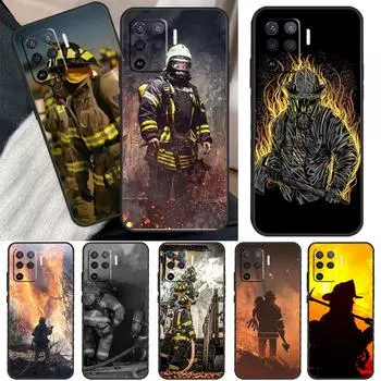 Чехол Firefighter Heroes Fireman для OPPO A15 A16 A3S A5S A52 A72 A94 A74 A54 A83 A91 A93 A31 A5 A9 2020 A53 S, чехол OPPO A5S