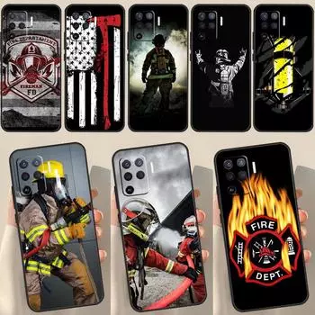 Чехол Firefighter Heroes Fireman для OPPO Find X3 Lite X5 Pro A5 A9 A31 A53 S A83 A91 A93 A54 A74 A94 A15 A16 A52 A72 OPPO A94 4G