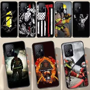 Чехол Firefighter Heroes Fireman для POCO X5 X3 F5 Pro X4 F4 GT M5s C40 F3 для Xiaomi 13 Lite 12 11T 12T Pro 12X POCO M5