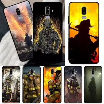 Чехол Firefighter Heroes Fireman для Samsung Galaxy J7 J5 J3 2016 J1 A3 A5 2017 A6 A8 J4 J6 Plus A9 2018 J7 2017 -J730 -J7Pro
