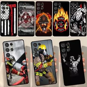 Чехол Firefighter Heroes Fireman для Samsung Galaxy S23 S21 S22 Ultra Plus S20 FE Note 20 Note 10 S8 S9 S10 Plus Galaxy S22