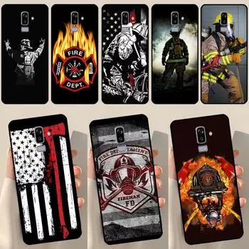 Чехол Firefighter Heroes Fireman для Samsung Galaxy J1 J3 J7 J5 2016 A3 A5 2017 J8 A7 A9 J4 J6 A6 A8 Plus 2018 J6 Plus - J6 Prime