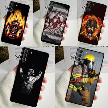 Чехол Firefighter Heroes Fireman для Samsung Galaxy S22 S23 S24 Ultra Note 20 10 S8 S9 S10 Plus S21 S20 FE, мягкий чехол Galaxy S10