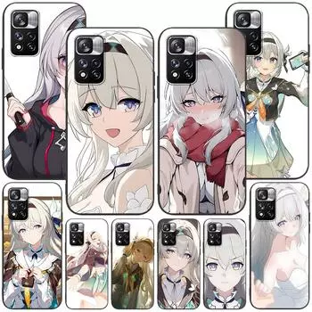 Чехол Firefly Honkai Star Rail для Xiaomi Redmi Note 8 10 10S 11 9 11S 7 12 Pro Plus 12S 9S 8T 11E Pro 11T, мягкий черный чехол для телефона Redmi Note 12 Pro