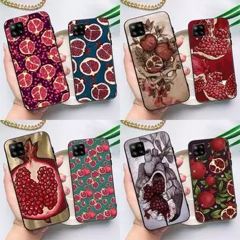 Чехол Food Fruit Red Pomegranate для Samsung Galaxy A54 A34 A52 A32 A22 A12 A13 A14 A23 A33 A53 A73 A51 A71 Samsung A12