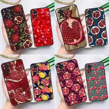 Чехол Food Fruit Red Pomegranate для Xiaomi Redmi Note 8 9 10 11 12 Pro 8T 9S 10S 11S Redmi 12C 9C 9T 10A 10C Redmi 9C