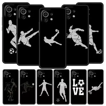 Чехол Football Player Soccer Art для Xiaomi Poco X4 X3 NFC F3 F4 M3 M4 Mi Note 12T 10 12 11 Ultra 11T Pro 10T Lite 9T 5G Cover Mi 10 Lite 5G