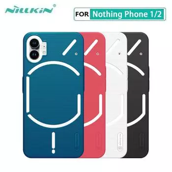 Чехол For Nothing для телефона 1/2, твердая задняя крышка Nillkin Frosted Shield Pro для ПК Nothing Phone 1 чёрный