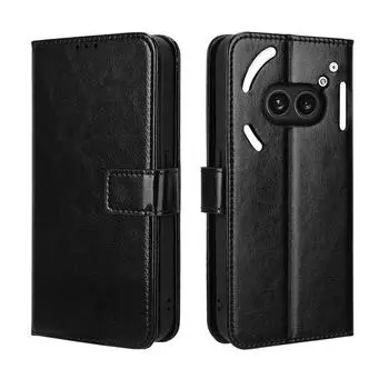 Чехол For Nothing Phone 2A 2 A Phone2A, откидная крышка, кошелек из искусственной кожи, слот для карт, подставка, чехол для телефона For Nothing Phone 2A красный