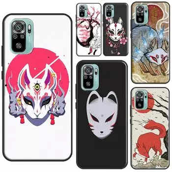 Чехол Fox в японском стиле для Redmi Note 10 Pro, чехол для Redmi Note 11 Pro, Note 8, 9 Pro, 9S, 10S, 11S, 9C, 9A, 9T Redmi 7