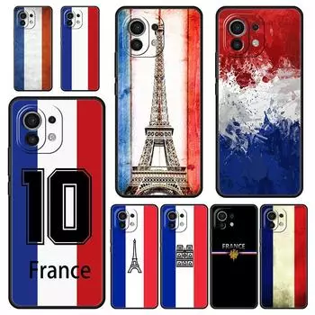 Чехол France Flag Soccer 10 Paris для Xiaomi Poco X3 NFC M3 F3 F4 M4 X4 Mi Note 12T 12 13 Pro 10 11 Lite 10T 5G 11T 9T 11i Poco F3