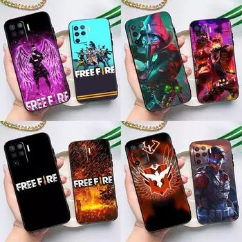 Чехол Free Fire Game для OPPO A74 A93 A83 A91 A53S A9 A5 A31 A53 2020 A15 A16 A1K A52 A72 A94 A54, чехол OPPO A15