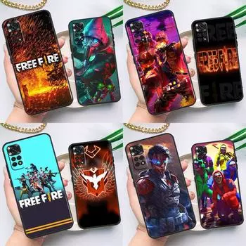 Чехол Free Fire Game для Xiaomi Redmi Note 12 8 9 10 11 Pro 9S 10S 11S 8T Redmi 10 12C 9C 10A 10C Coque Redmi 9C