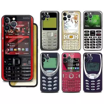 Чехол Funda для Apple iPhone 14 11 13 7 12 Pro 7 XR XS Max 8 Plus 6 14Pro 13Mini Soft Phone Coque Magnetic Radio Tape Cassette iPhone 14 Pro Max