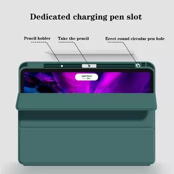 Чехол Funda для iPad Pro 11, чехол для iPad Air 4, чехол 4-го поколения для iPad Pro 12,9, чехол-карандаш с беспроводной зарядкой iPad Air 4 2020
