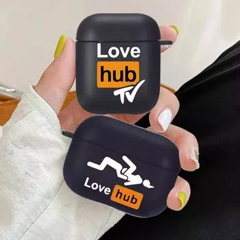 Чехол Funny Love Hub TV Премиум для AirPods 2/1 Pro Чехол для наушников Bluetooth-наушники Беспроводная коробка Силиконовый защитный чехол Air Pods pro 2 1 Мягкий чехол for AirPods 2