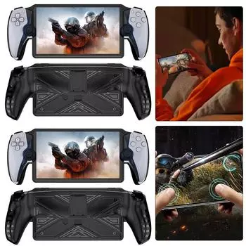 Чехол Game Machine Grip Shell с подставкой, противоударный для PS5 Portal (черный)