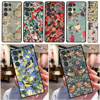 Чехол Garden Birds для Samsung Galaxy S22 S21 Ultra S20 FE Note 20 Ultra S8 S9 S10 Note 10 Plus Galaxy S10
