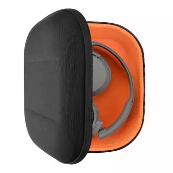 Чехол Geekria Case Shield для наушников, совместимый с жестким чехлом, дорожный жесткий чехол, совместимый с Skullcandy Lowrider с чехлом для хранения Riff2, Riff, чёрный