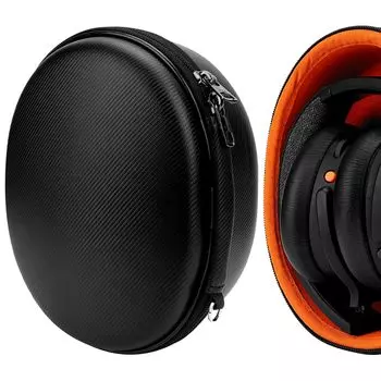 Чехол Geekria Case Shield для наушников, совместимый с жестким чехлом, дорожный жесткий чехол, совместимый с Skullcandy Riff Crusher Crusher Evo Hesh Crusher Venue чёрный