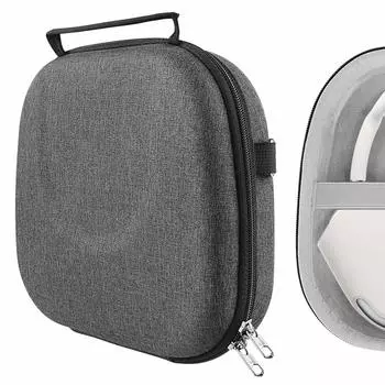 Чехол Geekria Case Shield для наушников, совместимый с жестким чехлом, дорожный жесткий чехол, совместимый с Apple AirPods Max, с чехлом для хранения (Темно-серый)