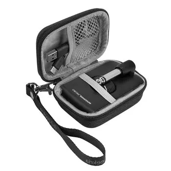 Чехол Geekria Shield для переноски, совместимый с усилителем для наушников Fenderr Mustang Micro, сменный чехол, дорожная сумка с жестким корпусом и отсеком для хранения кабеля