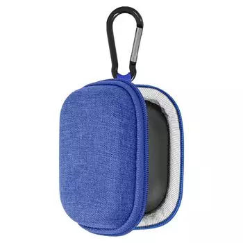 Чехол Geekria Shield с карабином, совместимый с беспроводными наушниками Jabra Elite 10 Gen Elite Elite Elite10 True Wireless, сменный защитный жесткий чехол синий