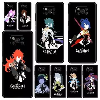 Чехол Genshin Impact аниме для Xiaomi Mi Poco X3 NFC M3 F3 M4 X4 Pro 5G Note 10 Lite 11 11T 10T 11X 12 9T 11i, чехлы для телефонов Mi 9T