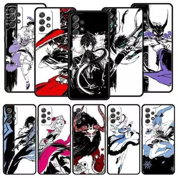 Чехол Genshin impact black and white для Samsung Galaxy A51 A71 A21S A12 A11 A31 A52 A41 A32 A23 A33 A53 A73 A03S A13 5G Cover Samsung A21s