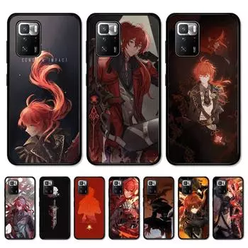 Чехол Genshin Impact Diluc для телефона Redmi 5 6 7 8 9 A 5plus K20 4X S2 GO 6 K30 pro Redmi 5