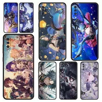 Чехол Genshin Impact для телефона Samsung Galaxy A52 A50 A70 A10 A30 A40 A20S A20E A02S A12 A22 A72 A42 A32 5G A04s, силиконовый чехол Samsung A12