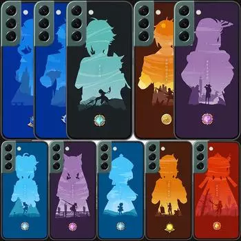 Чехол Genshin Impact для телефона Samsung Galaxy A51 A71 5G A10S A20E A20S A30 A40 A50 A70 A50S A70S A21S A31 A41 A01 A11 A90 Samsung A10