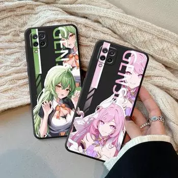 Чехол Genshin Impact для телефона Samsung Galaxy A10 A03 Core A04 A40 A50 A70 A54 A34 A20e A02 A01 A10s A03s A04s A02s Fundas Cover Samsung A10