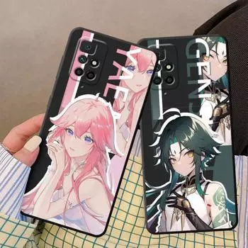 Чехол Genshin Impact Fundas для Samsung Galaxy Note 20 Ultra 10 Plus 8 9 S20 S23 5g S21 S22 Note 10 Lite, силиконовый чехол Funda Samsung Note 20