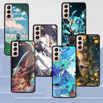 Чехол Genshin Impact Game для Samsung Galaxy S22 Ultra, чехол для телефона S21 S20 FE S10 5G S9 S8 Plus S10e S7 Edge, черный мягкий силиконовый чехол Samsung S22 5G