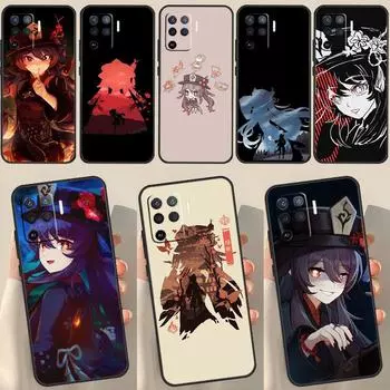 Чехол Genshin Impact Hu Tao для OPPO A15 A74 A54 A94 A52 A72 A31 A53 A53S A5 A9 2020 A3S A5S A83 A91 A93 OPPO A54 4G